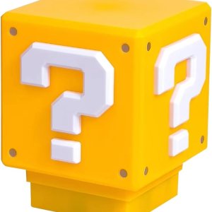 Super Brothers Toys Theme Kids – Lámpara de signo de interrogación con el mismo efecto de sonido de moneda dorada en el juego, mini luz nocturna, Super Brothers Toys Theme Kids – Lámpara de signo de interrogación con el mismo efecto de sonido de moneda dorada en el juego, mini luz nocturna,