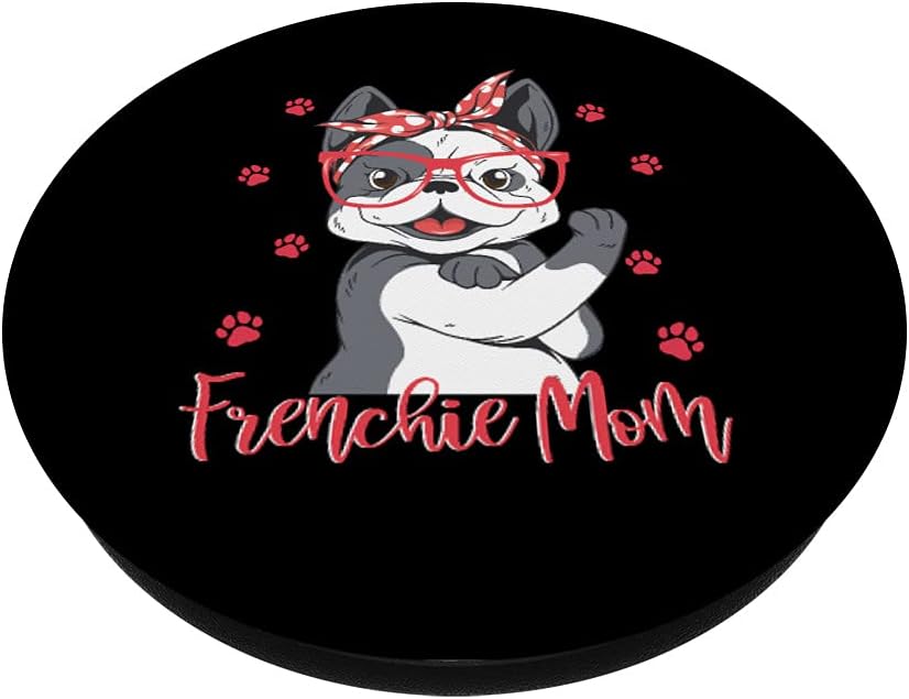 PopSockets de perro Bulldog francés Frenchie Mom PopGrip intercambiable