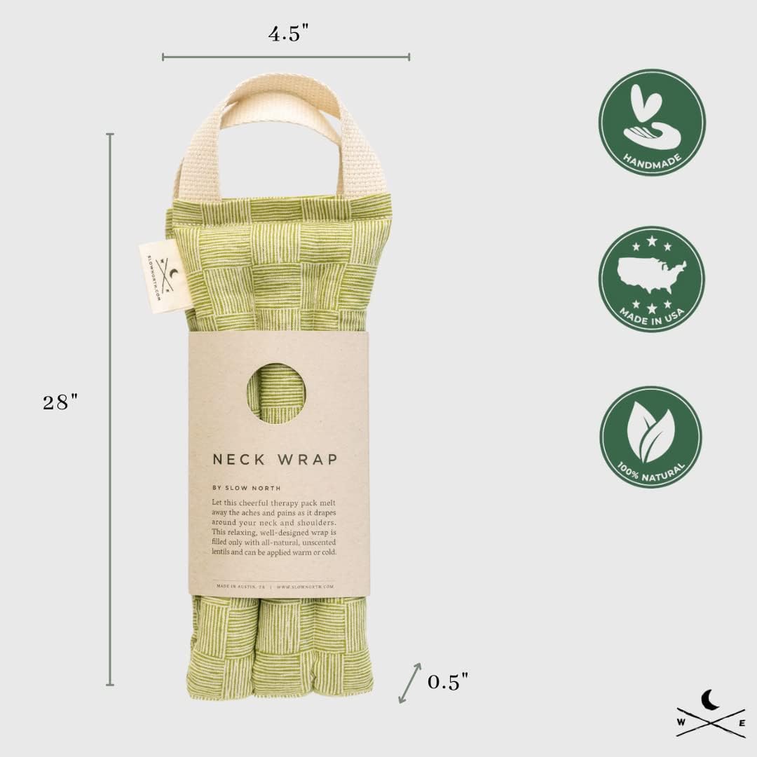 Slow North Envoltura de hombro para cuello caliente y frío alivio natural del dolor de hombros y cuello, calentador de cuello para alivio de