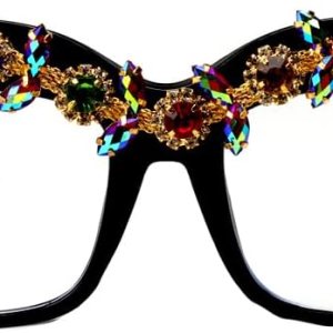 Gafas de lectura brillantes de gran tamaño con diseño cuadrado vintage de cristal brillante Gafas de lectura brillantes de gran tamaño con diseño cuadrado vintage de cristal brillante