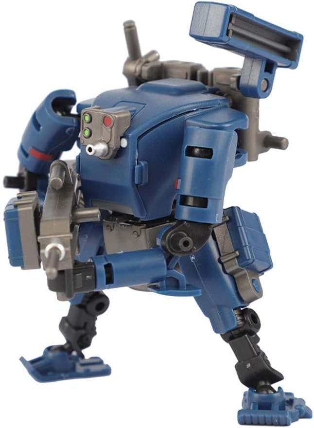Scakbyer Mech – Kit de construcción de figuras de acción, 3.1 in, escala 160, robot de asalto, modelo MM001, azul océano
