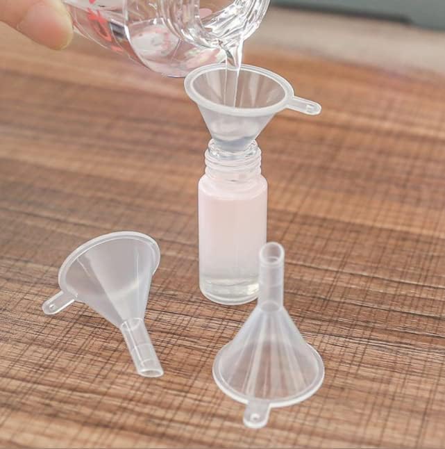 Embudo de cocina Embudo de plástico para llenar botellas, conservas y cocinar (juego de 3 piezas de tamaño pequeño)
