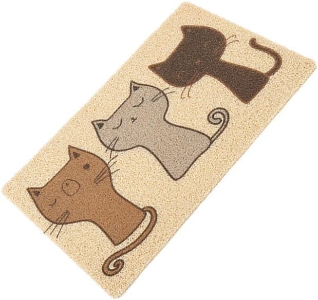 iplusmile Contenedores de plástico Alfombra para sentarse para mascotas, tapete de arena para gatos, suministros para mascotas, alfombrilla de