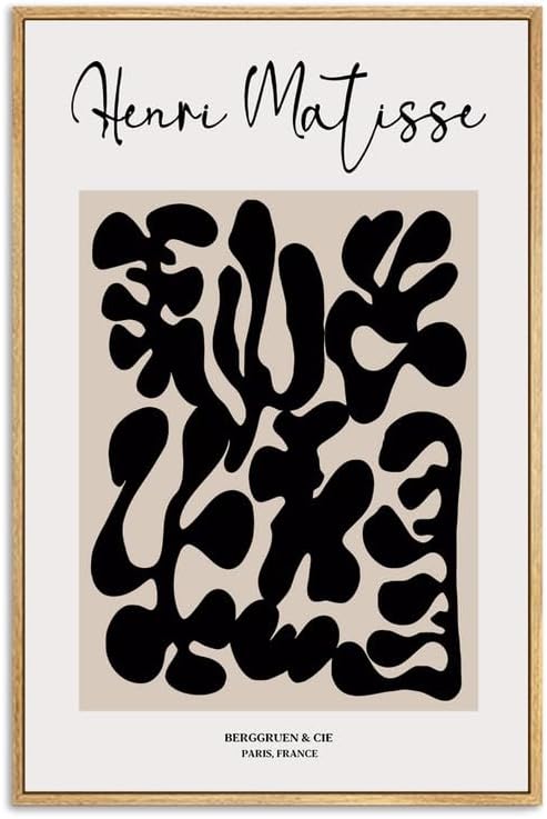 Zzuyi Henri Matisse impresiones artísticas enmarcadas, póster de mercado de flores, impresiones de Matisse, pinturas de Matisse, impresiones de arte