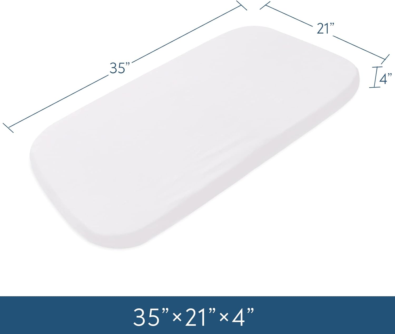 Babt – Sábana bajera ajustable para moisés de 21 x 35 pulgadas, apta para AMKE 3 en 1, Ezebaby, Milliard, TCBunny, Evolur Stellar, Bellababy & Dream
