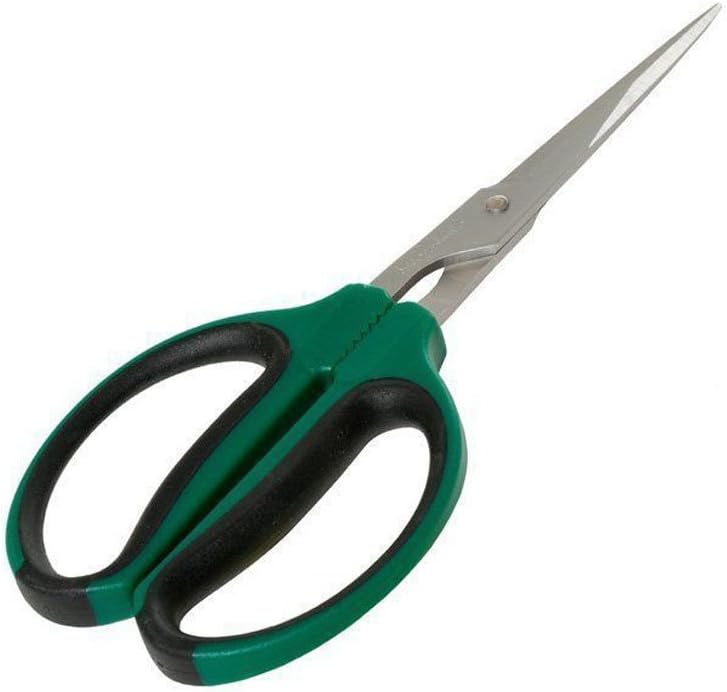 Bonsái – Tijeras de podar rectas de 2.362 in, tijeras de podar con micropuntas, para jardín hidropónico, con asas de color aleatorio a través de