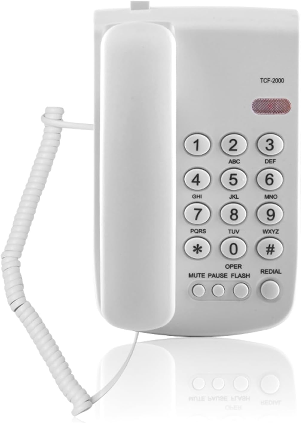 TCF-2000 Teléfono de escritorio Teléfono fijo Teléfono de reducción de ruido de sonido claro Teléfonos para oficina en casa Hotel Teléfono de