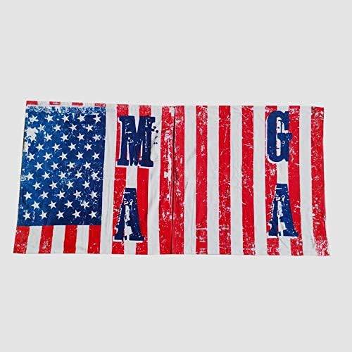 Variety To Go Toallas de playa, toalla de playa con bandera de Estados Unidos, toallas de baño grandes MAGA, toallas de baño 100% algodón, toallas