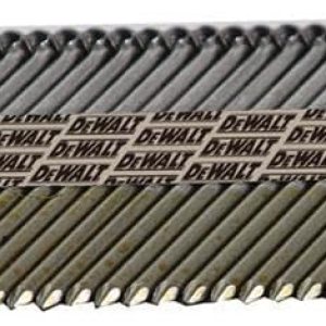 DEWALT Clavos para enmarcar, cinta de papel, 30 grados, vástago de anillo, galvanizado, cabeza redonda fuera de juego, 2 38 pulgadas x 0.113 DEWALT Clavos para enmarcar, cinta de papel, 30 grados, vástago de anillo, galvanizado, cabeza redonda fuera de juego, 2 38 pulgadas x 0.113