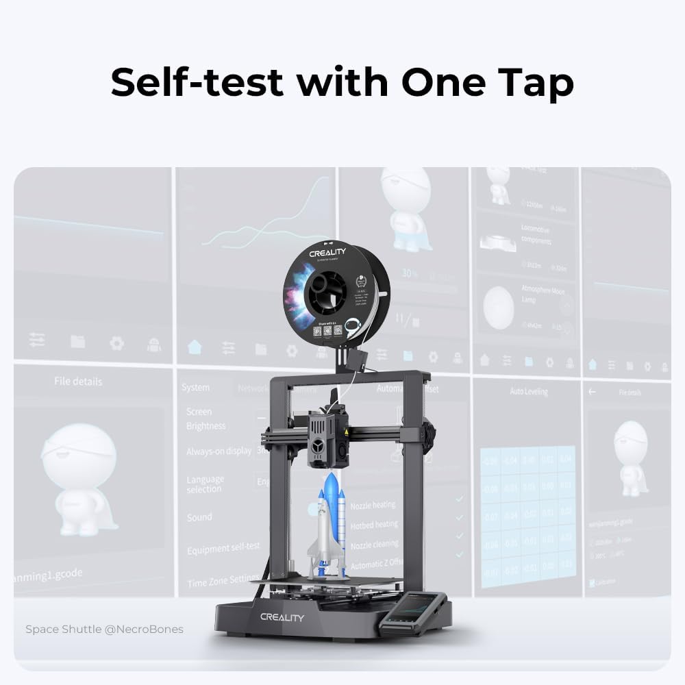Creality – Impresora 3D oficial Ender 3 V3 KE. Velocidad de impresión máxima de 19.685 ins CR Touch Auto nivelación mejorada Sprite Direct Extrusora