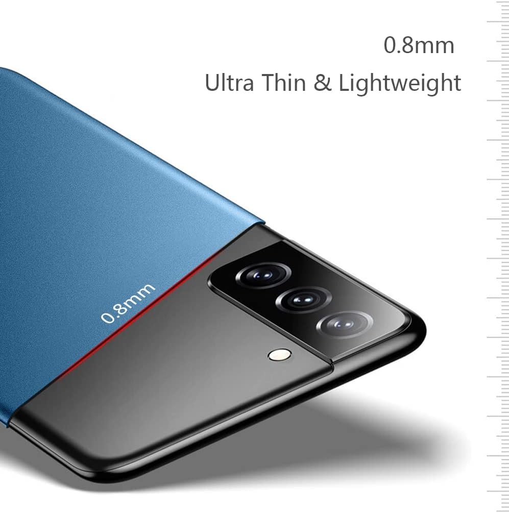 Bastmei Funda para Samsung Galaxy S21 FE 5G, extremadamente ligera, ultra ligera, súper delgada, protección de cámara, carcasa de PC dura para