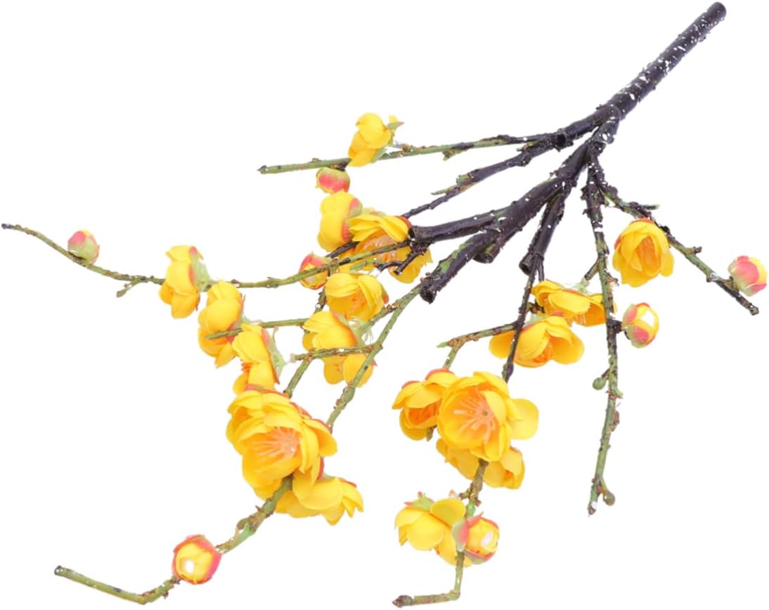 Garneck 3 pcs Bouquet Artificial Flowers Artificial Floral Fake Flower Stems Faux Flower Branches Silk Flower stem Realistic Flower Branches