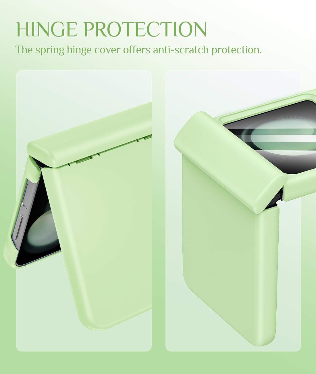 Caka Funda para Samsung Galaxy Flip 5, Galaxy Z Flip 5 con protección de bisagra protector de pantalla diamantes brillantes delgada a prueba de