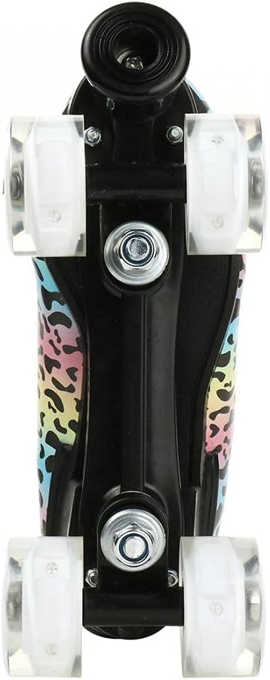 Patines unisex de doble fila, cuatro ruedas, patines altos, patrón de rayos, para principiantes, mujeres, hombres, niños y niñas