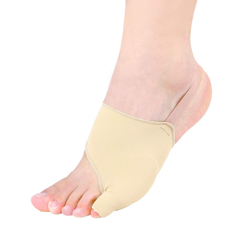 Longzhuo Corrector de juanetes, corrector hallux valgus, piel de tela de licra, manga de protección de dedo pulgar valgo, dispositivo de corrección