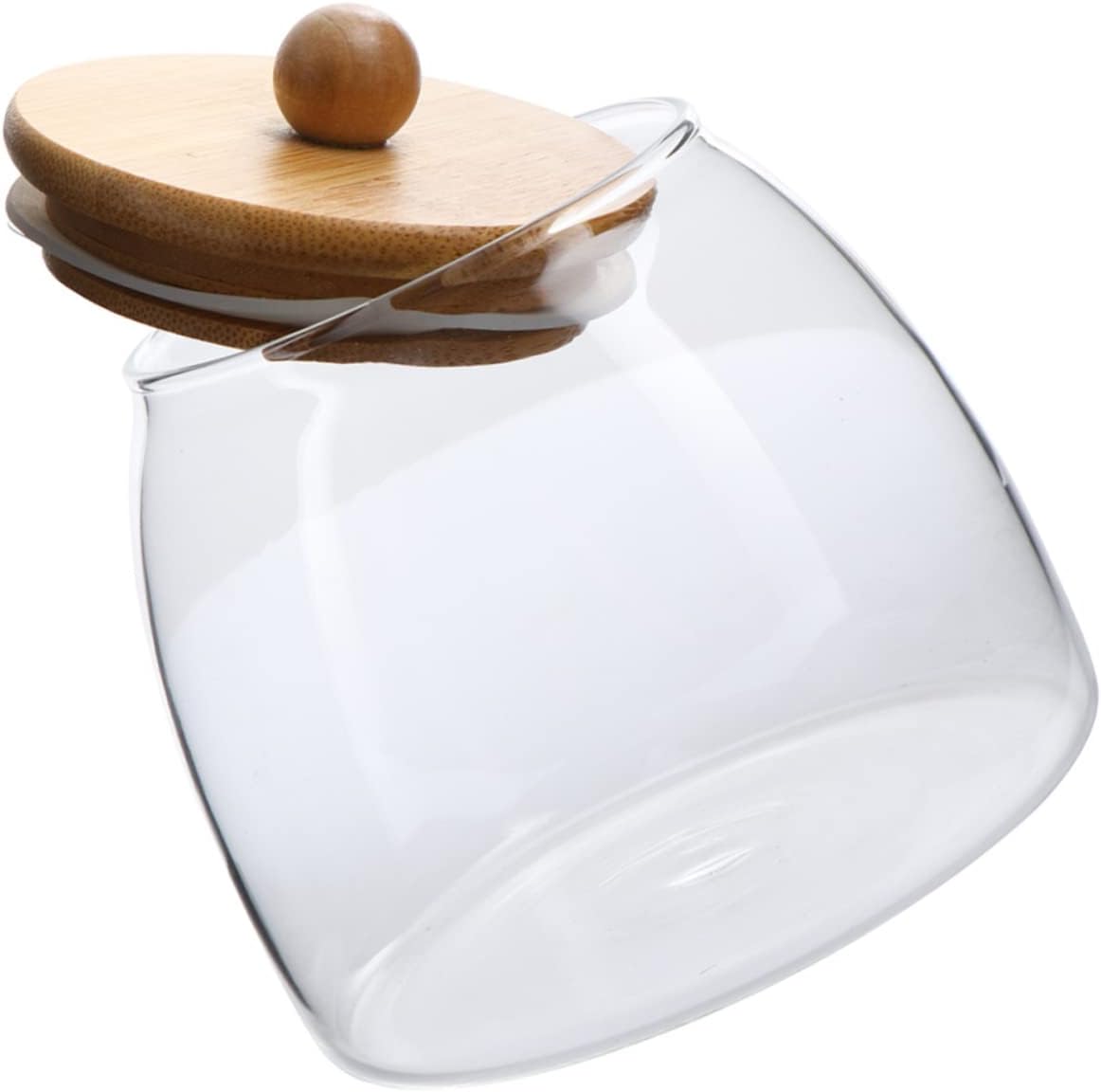 Abaodam Tarro de caramelo de vidrio para alimentos de Fu c k s to Give Tarro de almacenamiento de granos, frutos secos, recipiente de arroz,