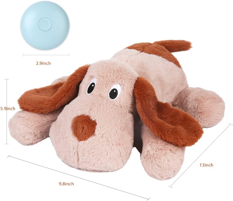Juguete de latido del corazón para cachorro, juguete para aliviar la ansiedad por separación, juguete para cachorros con latido del corazón, animal
