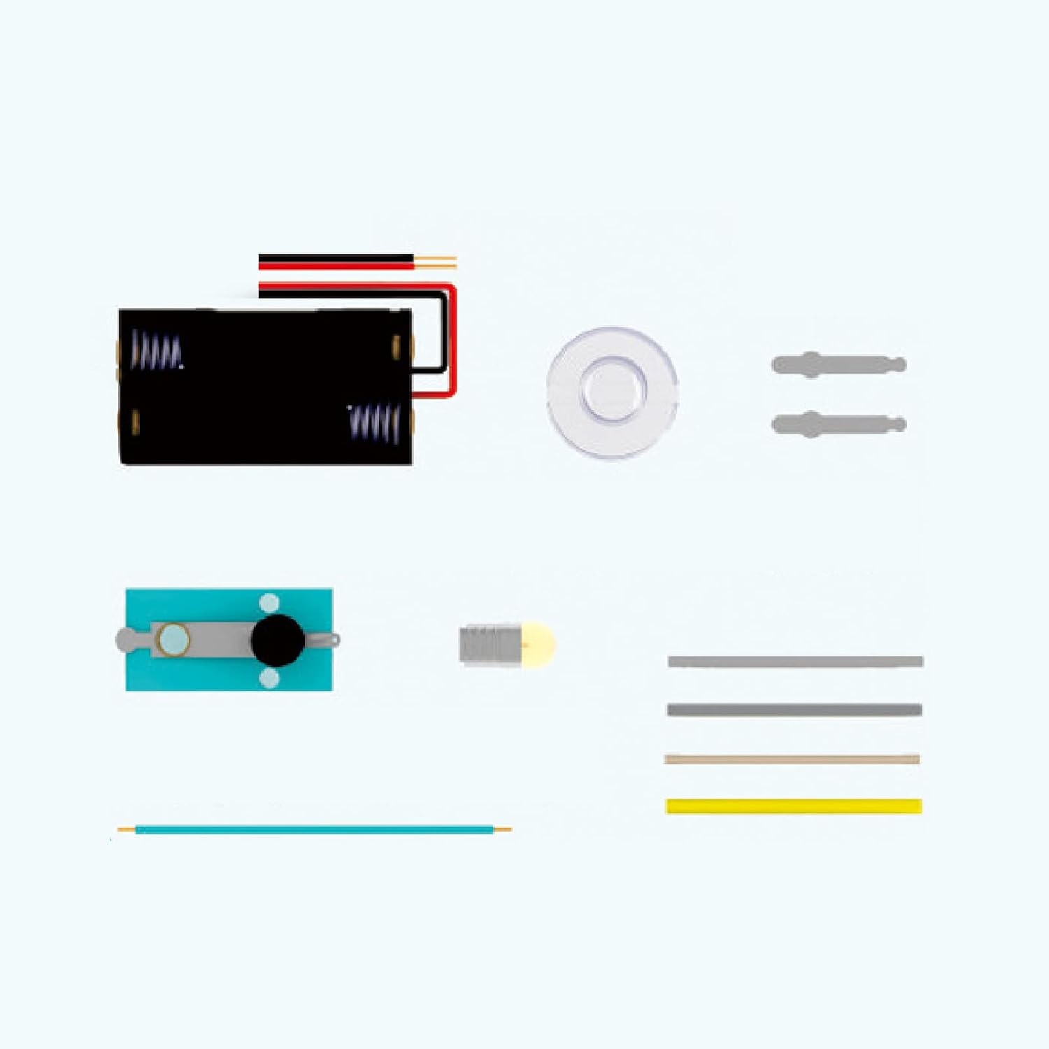 Kit de experimento de circuito eléctrico, kit de luces de bombilla pequeña, kit básico de ciencia física, kit educativo STEM