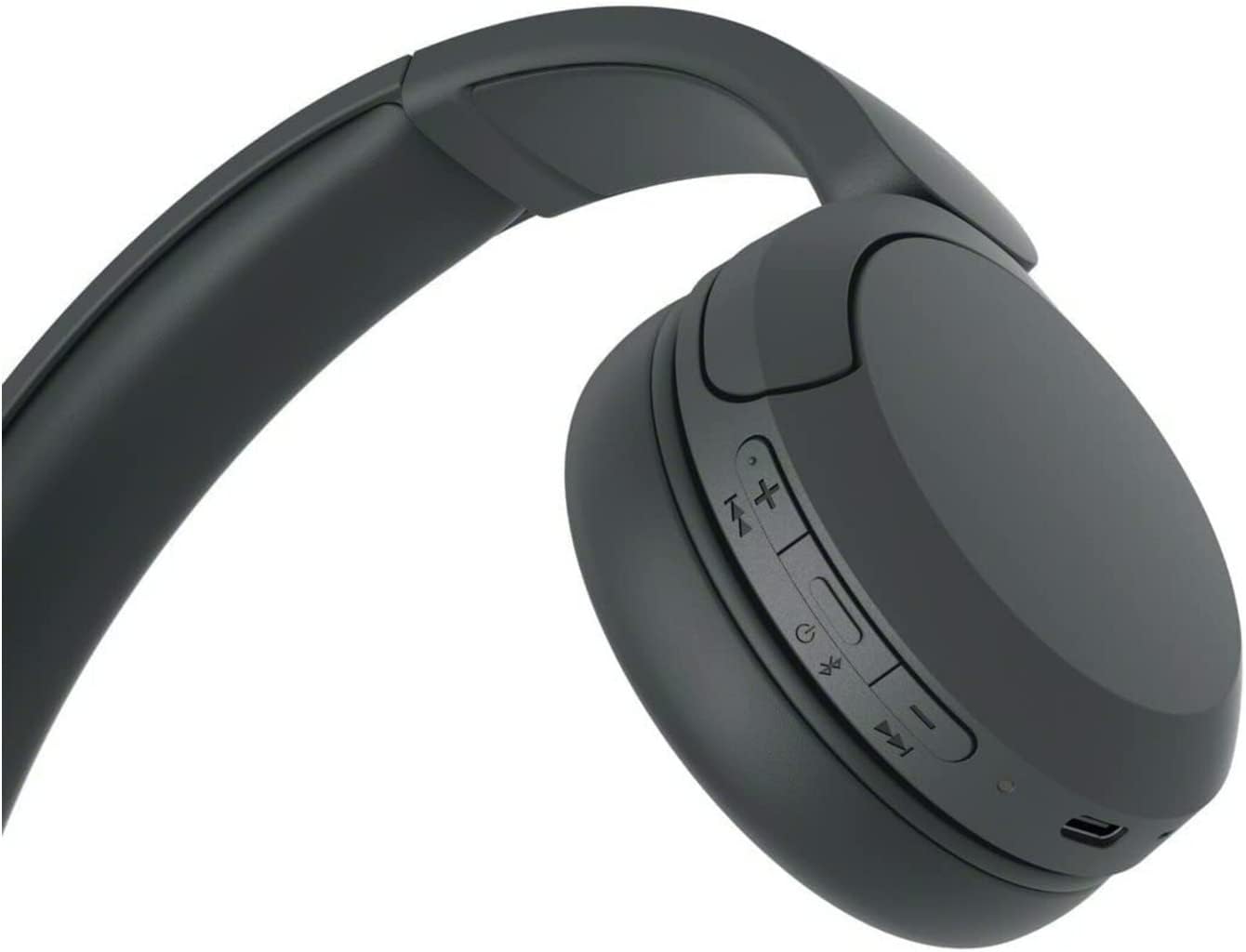 Sony WH-CH520 Auriculares inalámbricos Bluetooth en la oreja compactos fáciles de transportar con micrófono (negro) Bundle con accesorio para