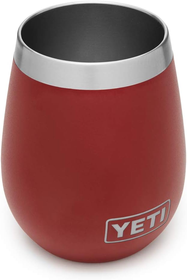 YETI Rambler – Vaso de vino de 10onzas, aislado al vacío, hecho de acero inoxidable