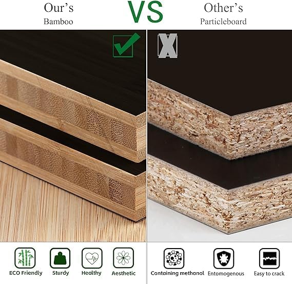 Escalera para mantas, 5 niveles de bambú elegante soporte para manta de pared, 60 pulgadas de granja y decoración rústica del hogar para salas de