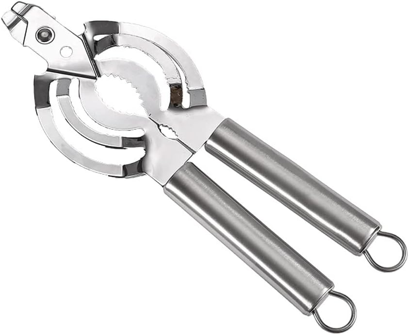 Abrelatas manual de borde liso, antideslizante, multifunción, abridor de botellas de cerveza resistente para manos débiles, personas mayores con