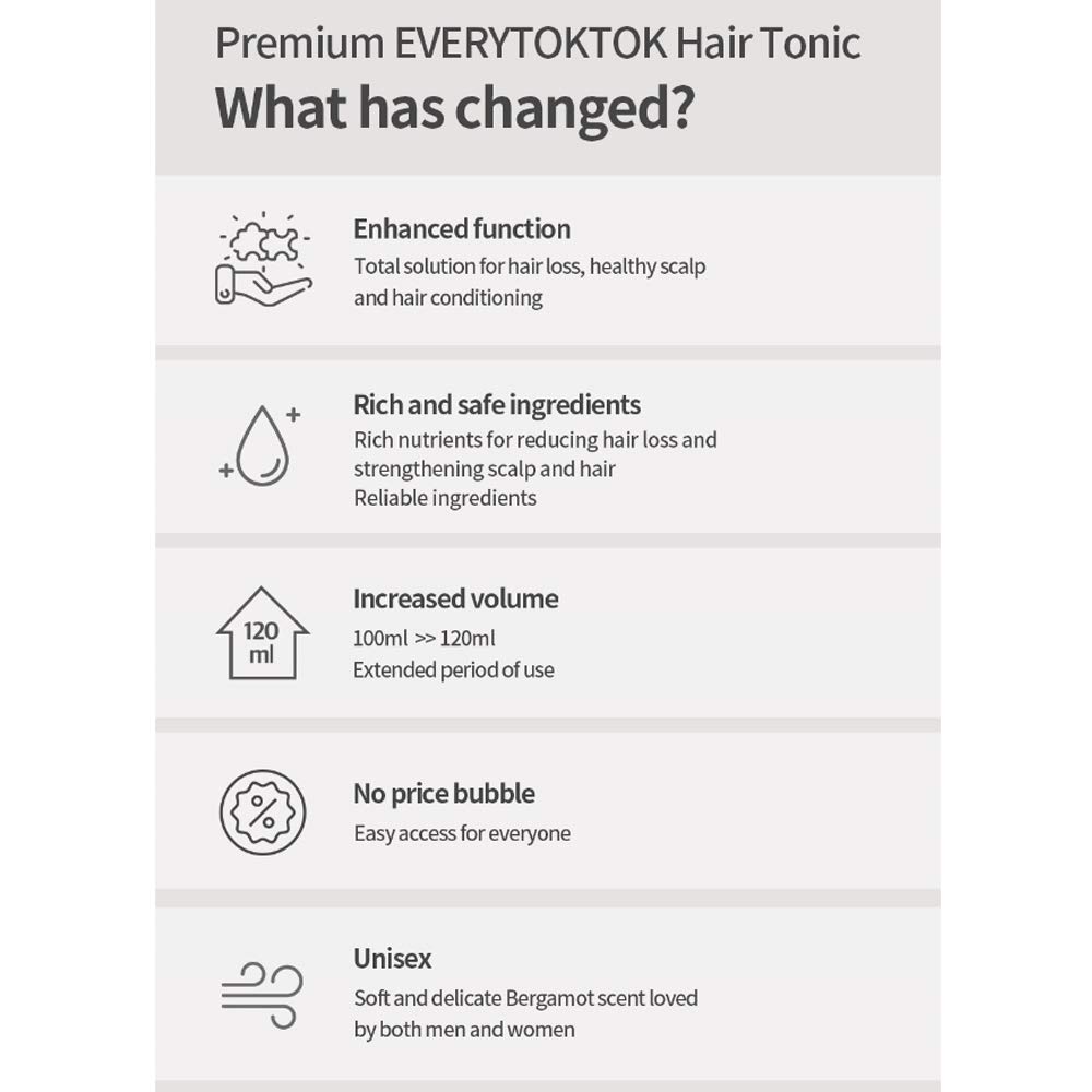 EveryTokTok Tónico capilar antipérdida de cabello premium – Suero líquido para el crecimiento del cabello fortalece la raíz del cabello, mitiga los