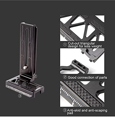 Soporte L con placa de liberación rápida para DJI Ronin S Gimbal Disparo Vertical Sony A7 A6400
