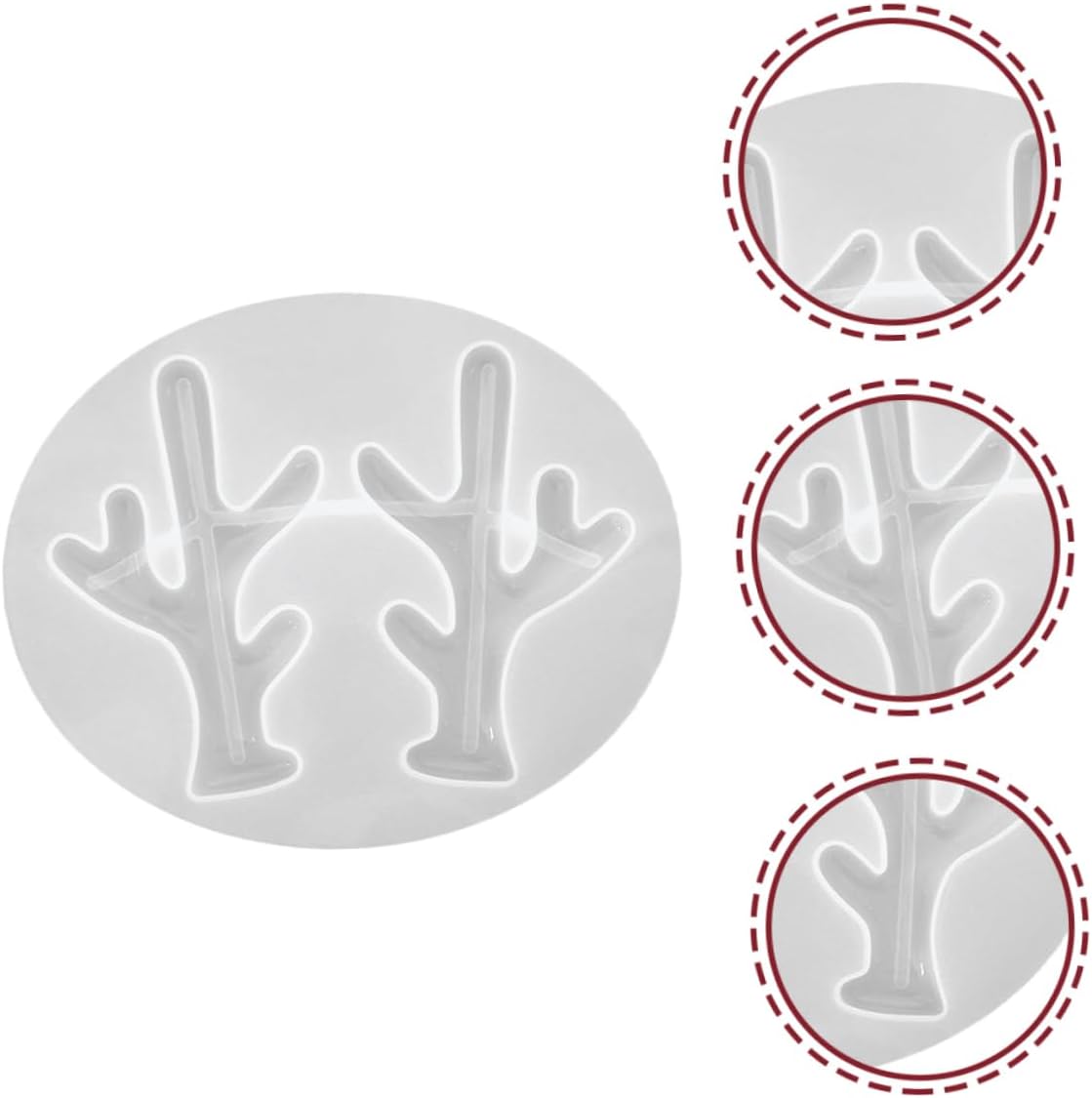 ABOOFAN Elk Antler 15 pcs Antler Mold Jeweled Hair Clips de para gelatinas molde de para resina Jeweled Headband Silicone molds Hair Accessories Elk