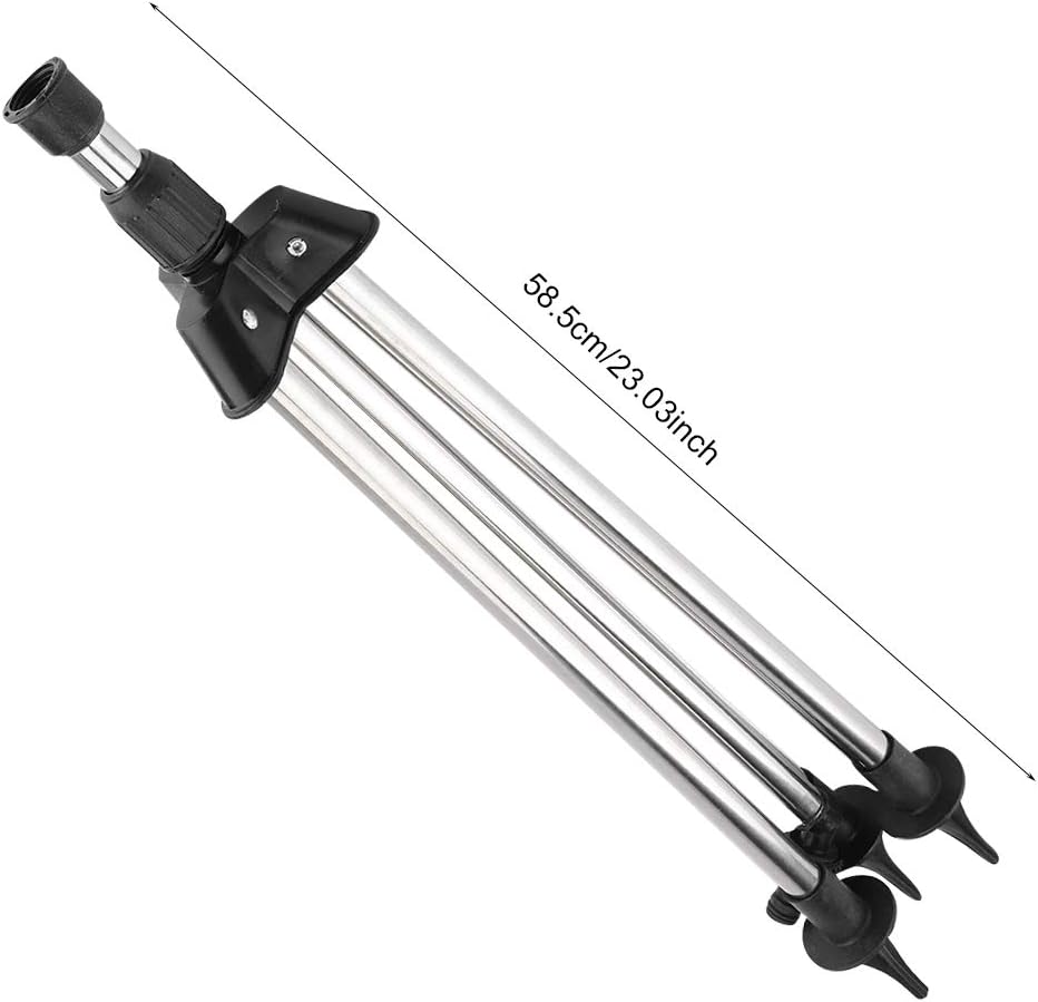Aspersor de riego de aleación de zinc de 360 grados, acero inoxidable, ajustable, de alta eficiencia, con 1 trípode + rociador de zinc para pájaros