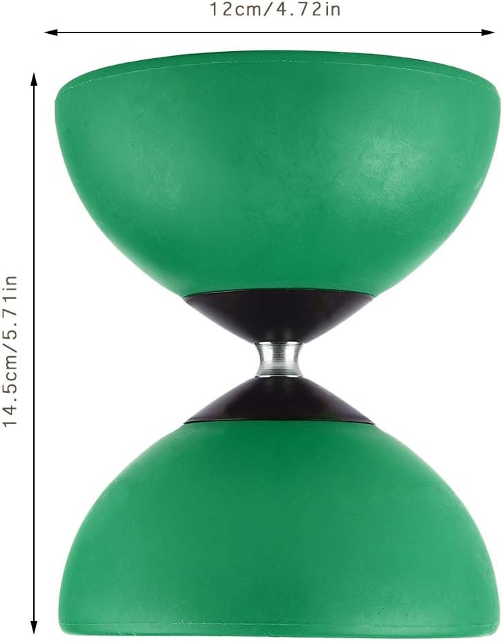 Diabolo Yoyo chino, malabares con palos de mano, delicado, Diabolo es adecuado para jóvenes y ancianos para ejercitar sus manos y brazos (verde)