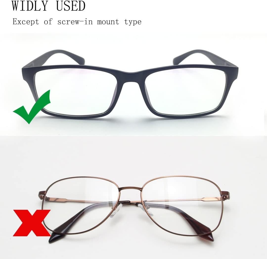 10 pares de almohadillas de nariz antideslizantes y suaves, almohadillas de silicona para la nariz para gafas (transparente0.079 pulgadas)