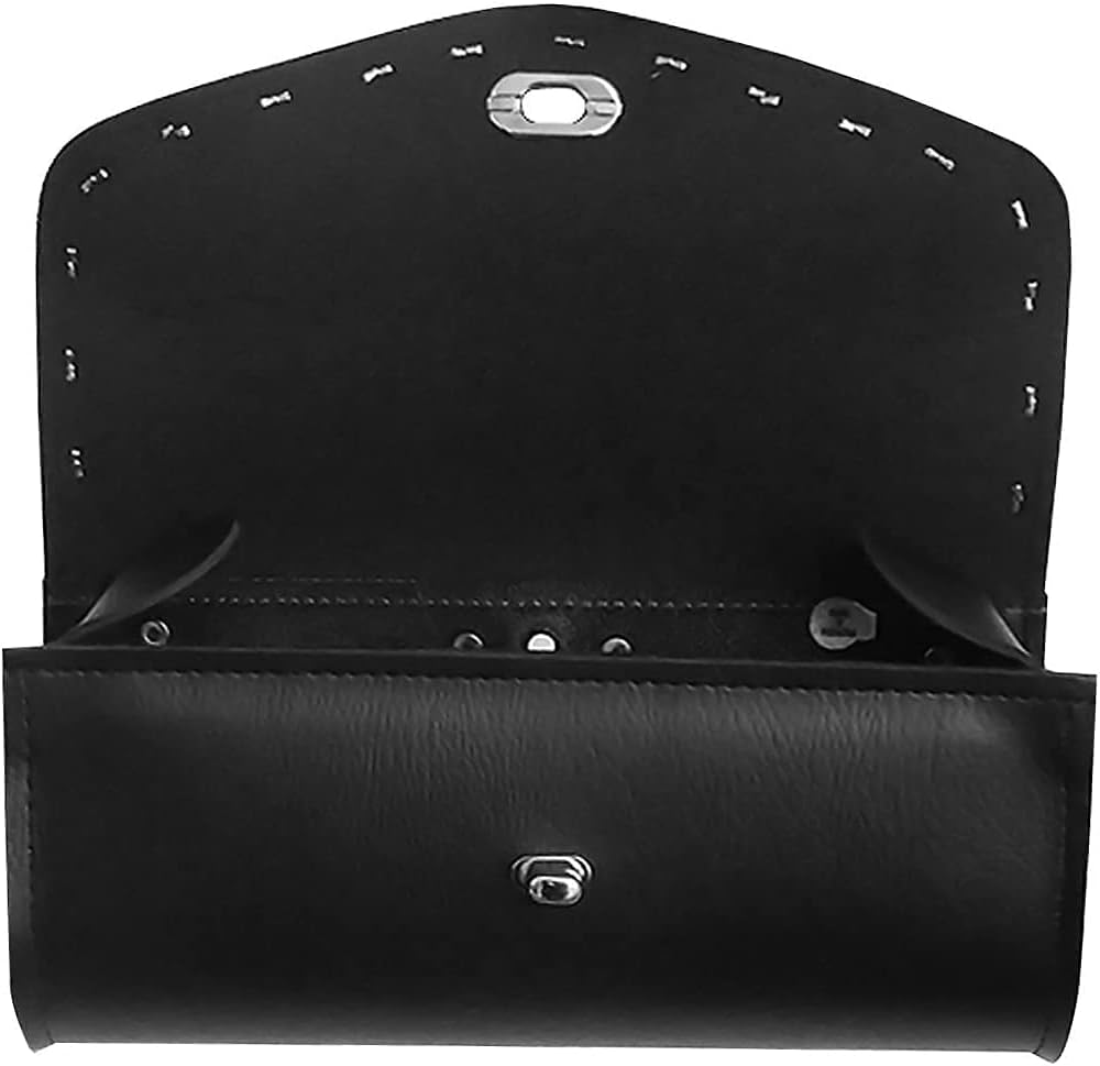 Unisex Impermeable Universal Cromo tachonado Parabrisas Duarable Y Cómodo Bolsa De Motocicleta Talla única Negro