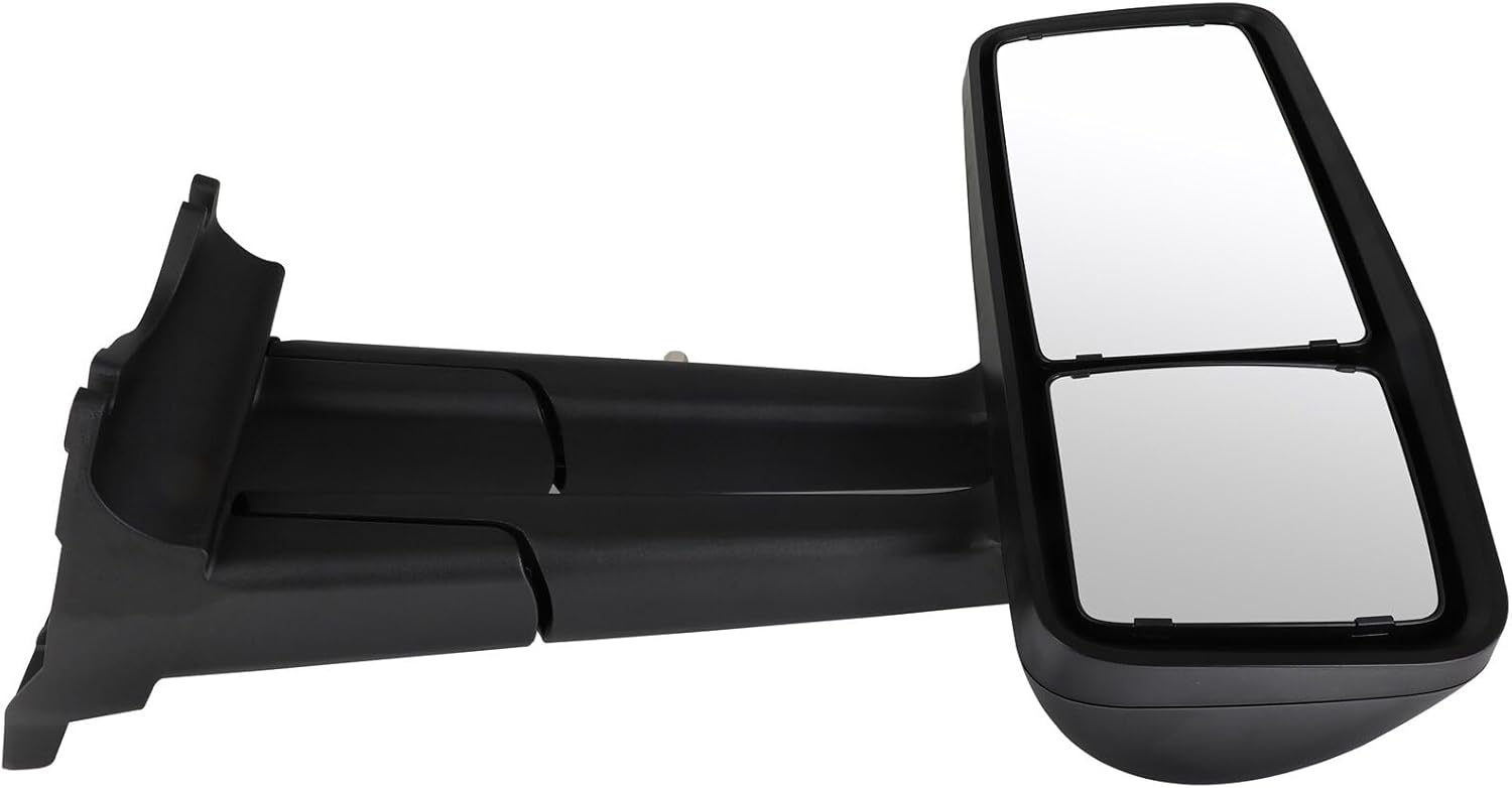 Aintier Espejo de remolque de capó, espejo para puerta de camión, apto para 2013-2020 para Kenworth T680 T880, 2013-2020 W990 control de potencia,