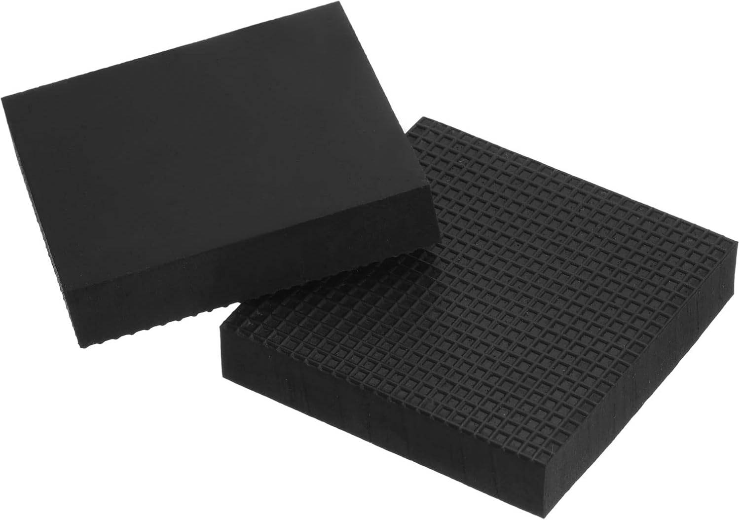 PATIKIL Patas para macetas de 2 x 2 x 0.4 pulgadas, paquete de 4 unidades, invisibles elevadores antideslizantes, cuadrados de goma para jardín,