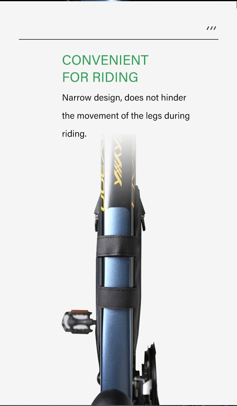 Cool Change Bolsa de bicicleta de tubo superior, bolsa de marco de bicicleta triangular impermeable para bicicleta debajo del tubo para bicicleta de