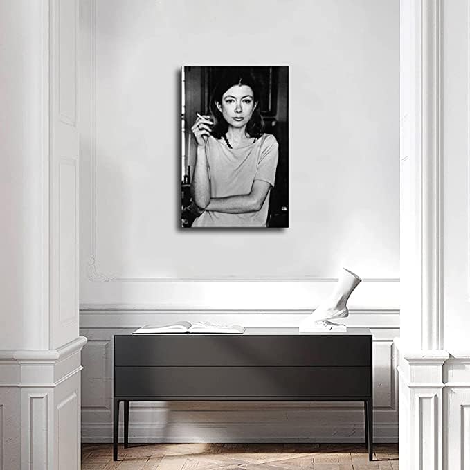 Joan Didion – Póster retro para pared de sala de estar, arte de pared, pintura para dormitorio, baño, impresiones en lienzo, imagen, hogar, oficina