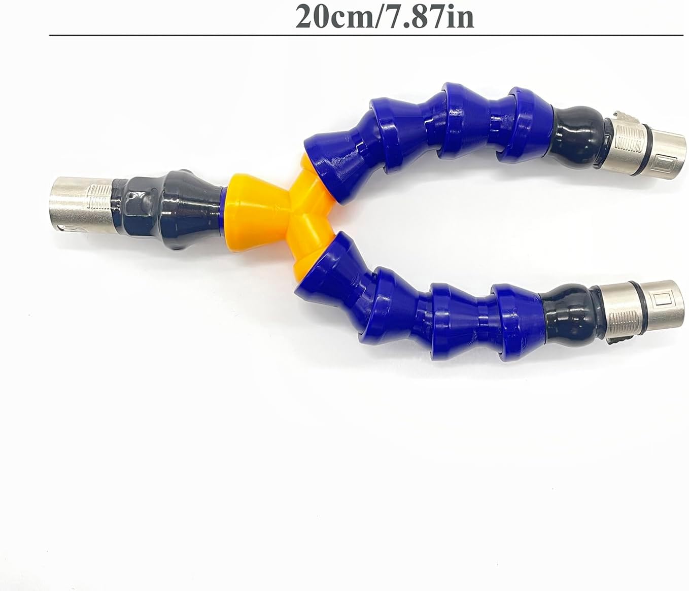TenFruit Adaptador 3XLR a doble 3XLR con varillas flexibles, accesorio de máquina sexual, doble penetración para consoladores de conector 3XLR