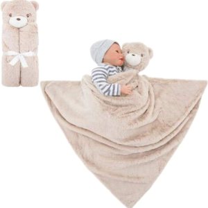 Teddy Bear Lovey – Manta de seguridad unisex suave para bebé, regalo para recién nacido, 30 pulgadas Teddy Bear Lovey – Manta de seguridad unisex suave para bebé, regalo para recién nacido, 30 pulgadas