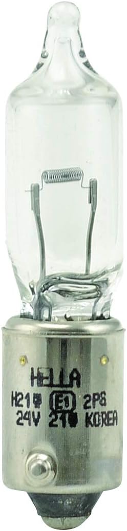 HELLA Bombilla halógena miniatura H21W 24V de larga duración