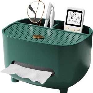 Ochine Caja de pañuelos con almacenamiento, funda para caja de pañuelos multifuncional, caja de control remoto, dispensador de pañuelos faciales, Ochine Caja de pañuelos con almacenamiento, funda para caja de pañuelos multifuncional, caja de control remoto, dispensador de pañuelos faciales,