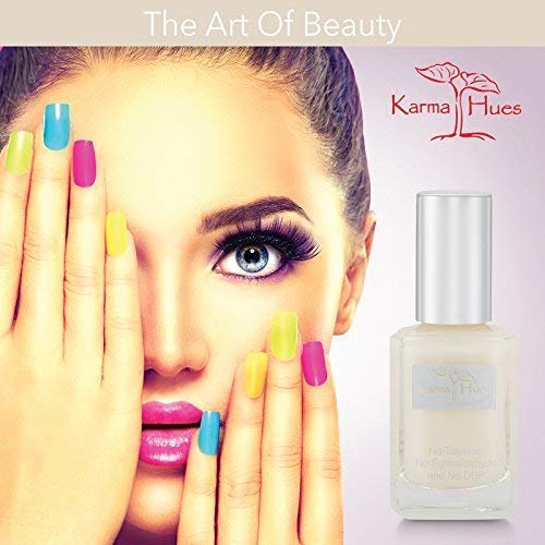 karma organic Esmalte de uñas reparador y fortalecedor no tóxico, vegano y libre de crueldad animal
