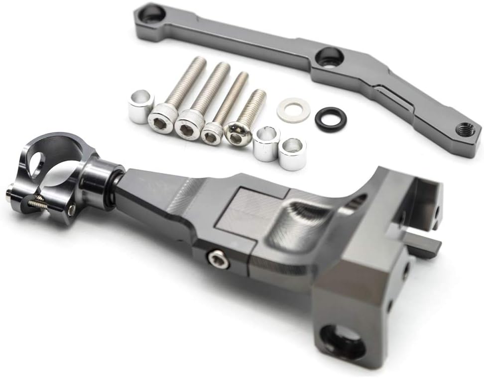 FXCNC Racing motocicleta CNC amortiguador de dirección estabilizador búfer kit de montaje compatible con MT-09 MT09 FZ09 FZ-09 (no Tracer)