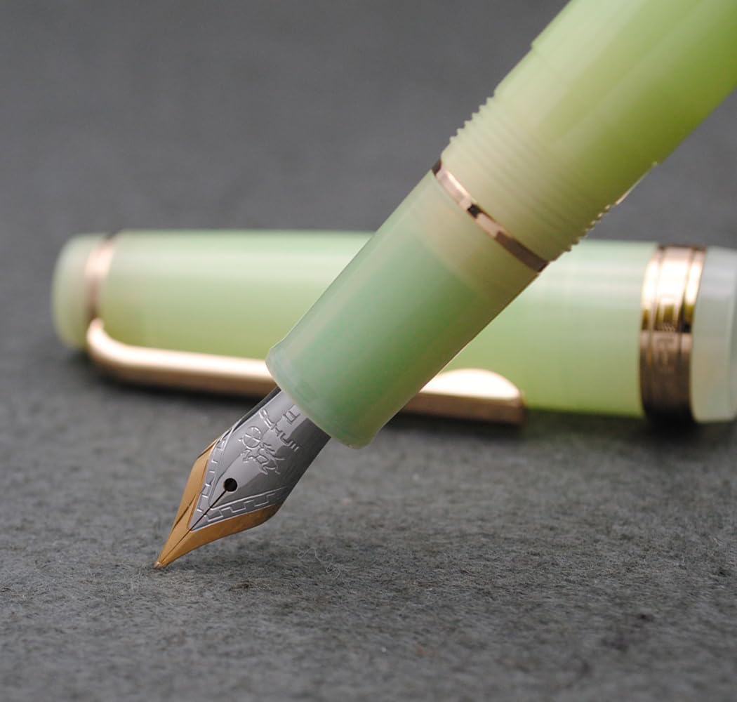 JINHAO 82 Pluma estilográfica (verde tierno, punta fina 0.020 in)