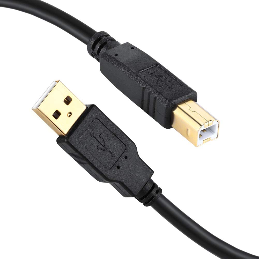 Cable de impresora a computadora USB Cable escáner de alta velocidad A macho a B macho Cable compatible con impresora piano