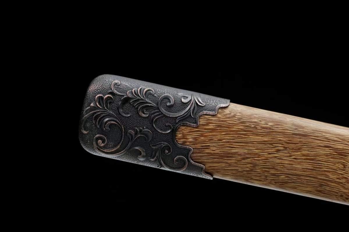 Han dao Sword Real (cuchillas forjadas de acero de alto carbono, vaina de palisandro) Práctica, espada china