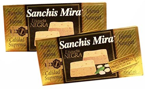 Sanchis Mira Turron Combo Pack 1 Jijona & 1 Alicante. Pack de 2