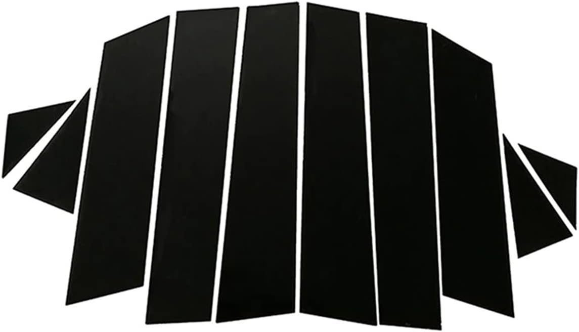 10 piezas de calcomanías para puerta y ventana de automóvil, color negro brillante, compatibles con Mazda CX-5 Cx5 2017 2018 2019 2020 2021 2022