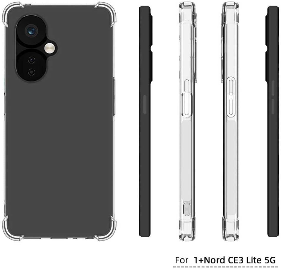 Lmposla Funda para OnePlus Nord CE 3 Lite 5G, Oneplus Nord N30 5G, para niñas y mujeres, a prueba de golpes, delgada, ultrafina, flexible, de
