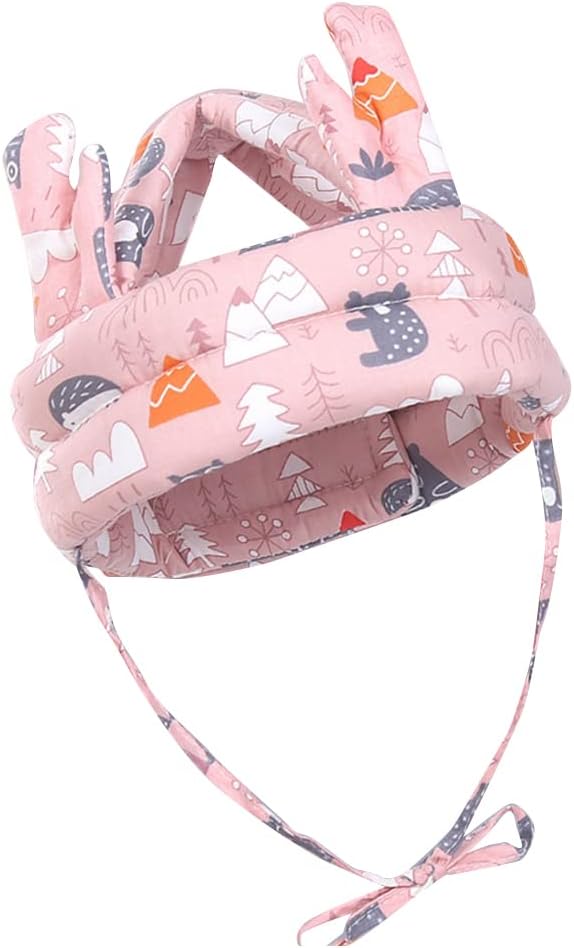 ikasus Protector de cabeza de bebé, gorro de protección de cabeza para niños pequeños, casco de protección suave para bebé, casco de seguridad sin